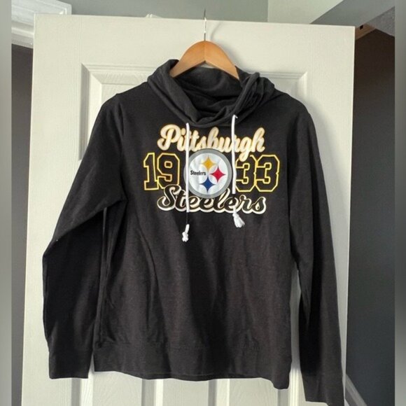 Pittsburgh Steelers Women’s Hoodie NFL Team Apparel Black Large Pullover - Picture 1 of 4